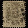 Image 1 : 1875 RARE Finland 2p Gray Used Stamp (STM-1329)