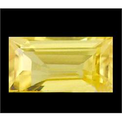 1.14ct Fine Baguette Canary Yellow Sapphire (GEM-18981)