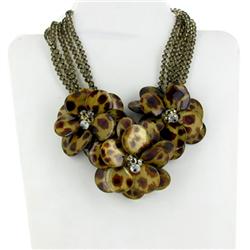 1150ct Colored Mother of Pearl & Crystal Necklace (JEW-2199)