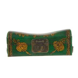Chinese Leather Covered Pillow Box (CLB-297)