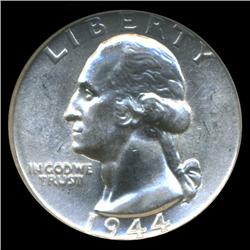 1944D Washington Silver Quarter Graded GEM (COI-6200)