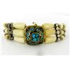 Tibet Lapis Bone Nickel Bracelet (ANT-1103)