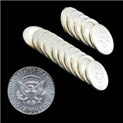 1964D JFK 50c Silver BU MS64/65 15pc Roll (COI-7872)