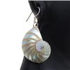 Image 3 : Polished Shell & Sterling Necklace Earrings (JEW-192)