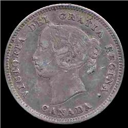 1896 Canada 5c VF (COI-8329)