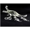 Handcrafted Glass Crocodile Mom & Kids (DEC-386)