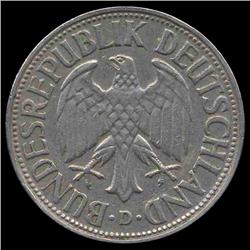 1954D Germany 1 Mark Hi Grade RARE (COI-8133)
