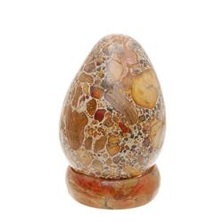 Large Fossilized Stone on Marble Base  (DEC-234)