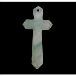 61.16ct Burma Imperial Jadeite Cross Pendant (JEW-2035)
