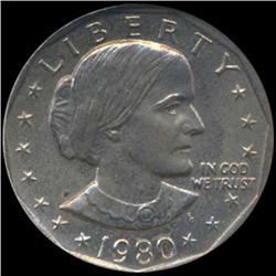 1980 Anthony Dollar Coin Graded GEM (COI-6926)