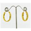 Image 1 : 22k Gold Vermeil Earrings 1" (JEW-1598)