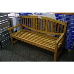LARGE TEAK PATIO BENCH