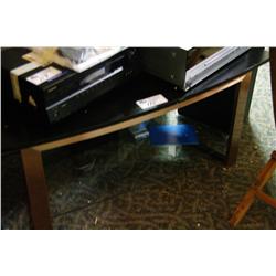 WOOD & GLASS TV STAND