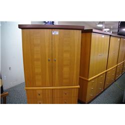 CHERRY DOUBLE DOOR ENTERTAINMENT/STORAGE CABINET