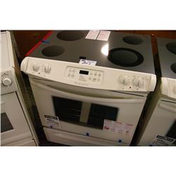 FRIGIDAIRE ALMOND FINISH STOVE WITH GLASS COOKTOP
