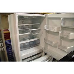 GE PROFILE WHITE FRIDGE WITH PULLOUT FREEZER AND