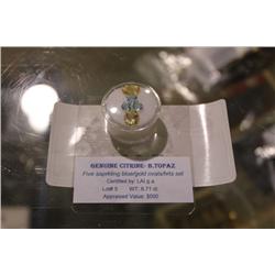 LOOSE GEMSTONE - CYTRINE & BLUE TOPAZ