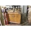 Image 1 : LARGE MOBILE WOODEN CRATE
