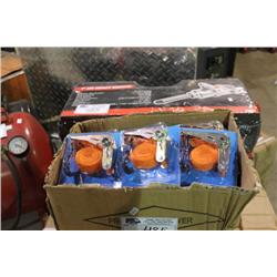 BOX OF RATCHET TIE DOWNS