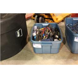 BIN OF ASSORTED TOOLS
