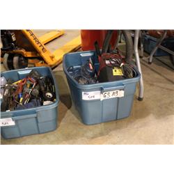 BIN OF ASSORTED TOOLS