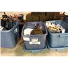 Image 1 : 3 BINS OF MISC HOUSEHOLD ITEMS