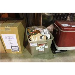 BIN OF ASSORTED ELECTRONICS