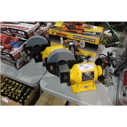 2 WET / DRY BENCH GRINDERS