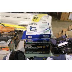 LOT OF BRAD NAILERS & FINISH NAILERS