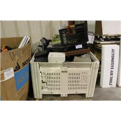 BIN OF ASSORTED ELECTRONICS
