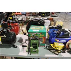 2 AIR HOSE REELS & MINI ROLLING MILL