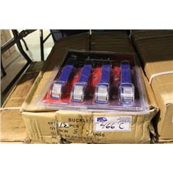 BOX OF 6' BUCKLE TIE DOWN STRAPS
