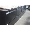 Image 2 : TEKNION BLACK 2 DRAWER LATERAL FILE CABINET