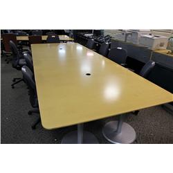 MAPLE 14FT BOARDROOM TABLE