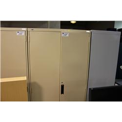 BEIGE 2 DOOR STORAGE CABINET