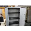 Image 2 : GREY 2 DOOR STORAGE CABINET
