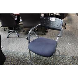 TEKNION BLUE SIDE CHAIR