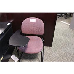 KRUGER BURGANDY FLIP TAB CLASSROOM CHAIR