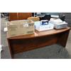 Image 2 : CHERRY LAMINATE BOWFRONT EXECUTIVE DESK