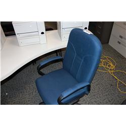 BLUE HIGH BACK GAS LIFT TILTER CHAIR