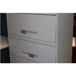 GLOBAL  BEIGE 5 DRAWER LATERAL FILE CABINET