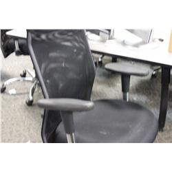 BLACK HIGH BACK MESH BACK ERGONOMIC TILTER CHAIR