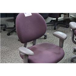 STEELCASE CRITERION BURGANDY ERGONOMIC TASK CHAIR