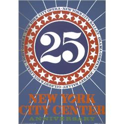 1968 Indiana New York City Center Mixed Media