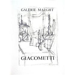 Giacometti Latelier Lithograph