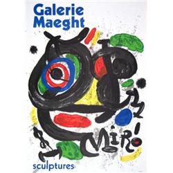 1970 Miro Sculptures Lithograph