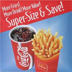 McDonalds Super Size and Save! Serigraph