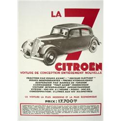 La 7 CV Citro&#235;n Lithograph