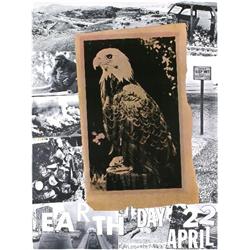 Signed Rauschenberg Earth Day Offset Lithograph