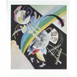 Kandinsky Cercle sur Fond Noir Poster